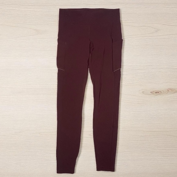 Lululemon Speed Up Tight Leggings Deep Rogue Maroon Women’s Size 6 - Picture 1 of 8